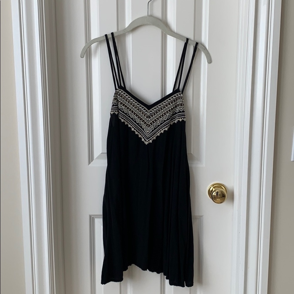Black Embroidered Dress - FITS LIKE SMALL - Picture 1 of 1